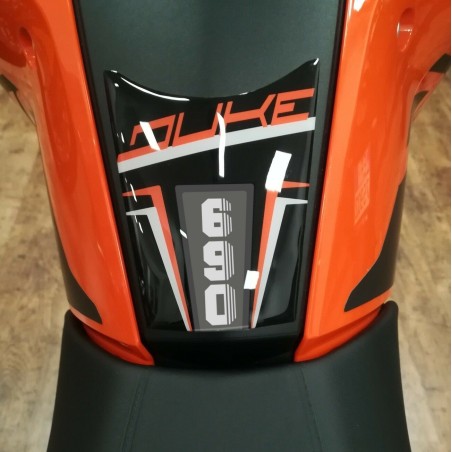 PARASERBATOIO adesivo in resina gel 3D compatibile per MOTO KTM 690 DUKE naked